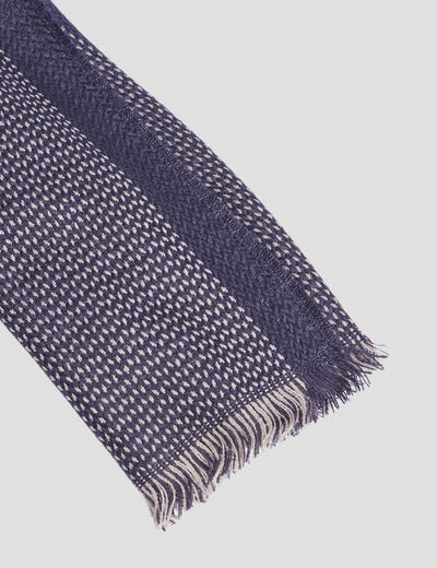 Écharpe bleu marine homme