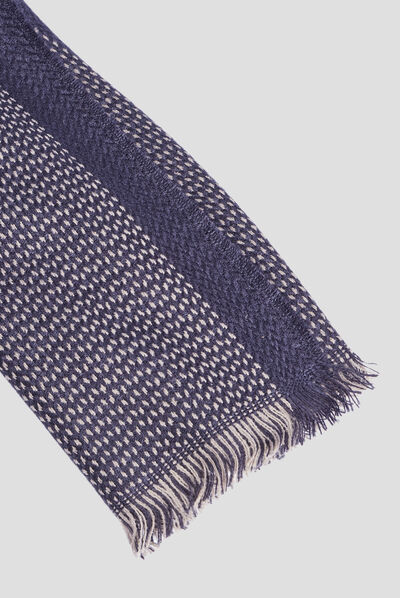 Écharpe bleu marine homme