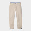 Pantalon chino slim stretch creme homme