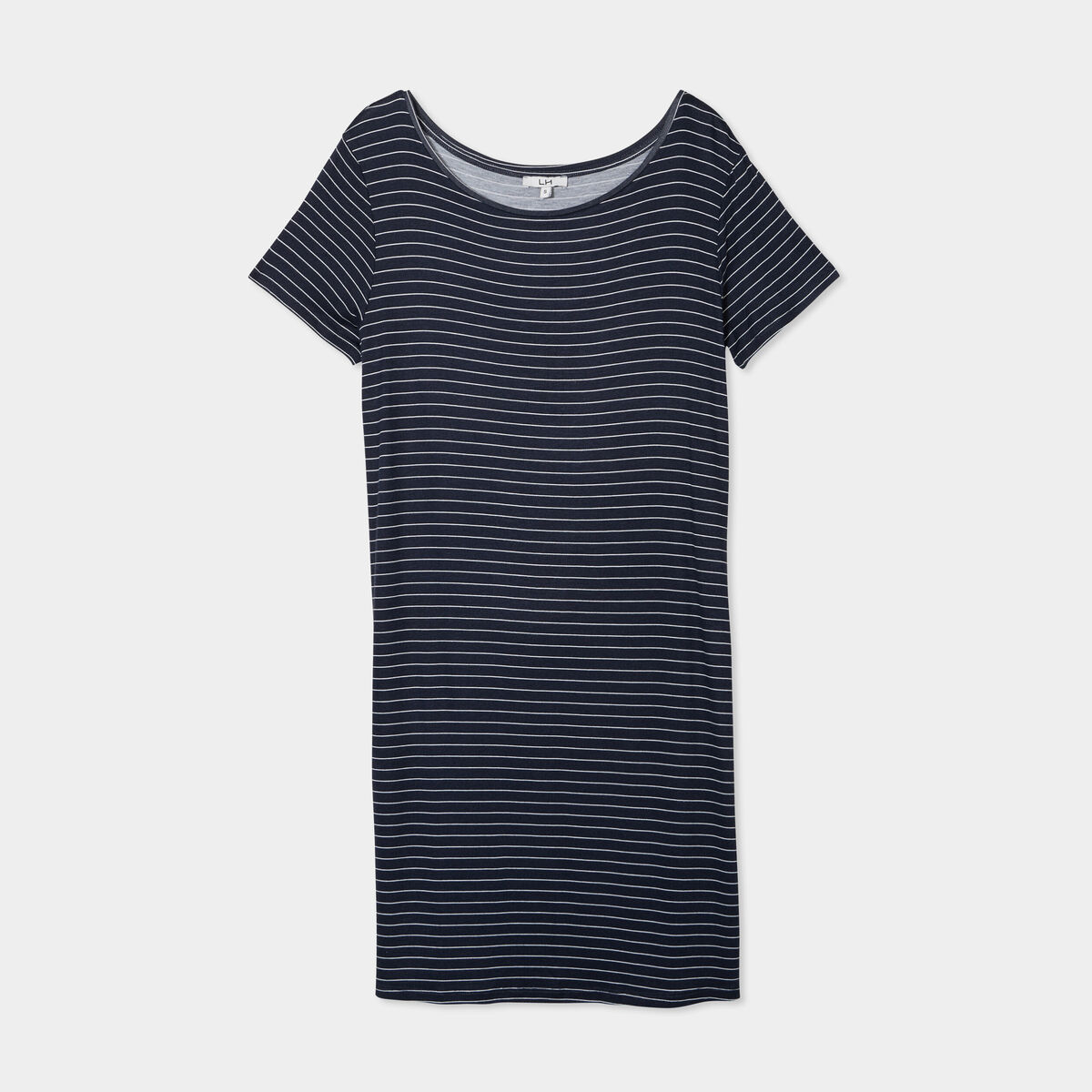 Chemise de nuit manches courtes bleu marine femme