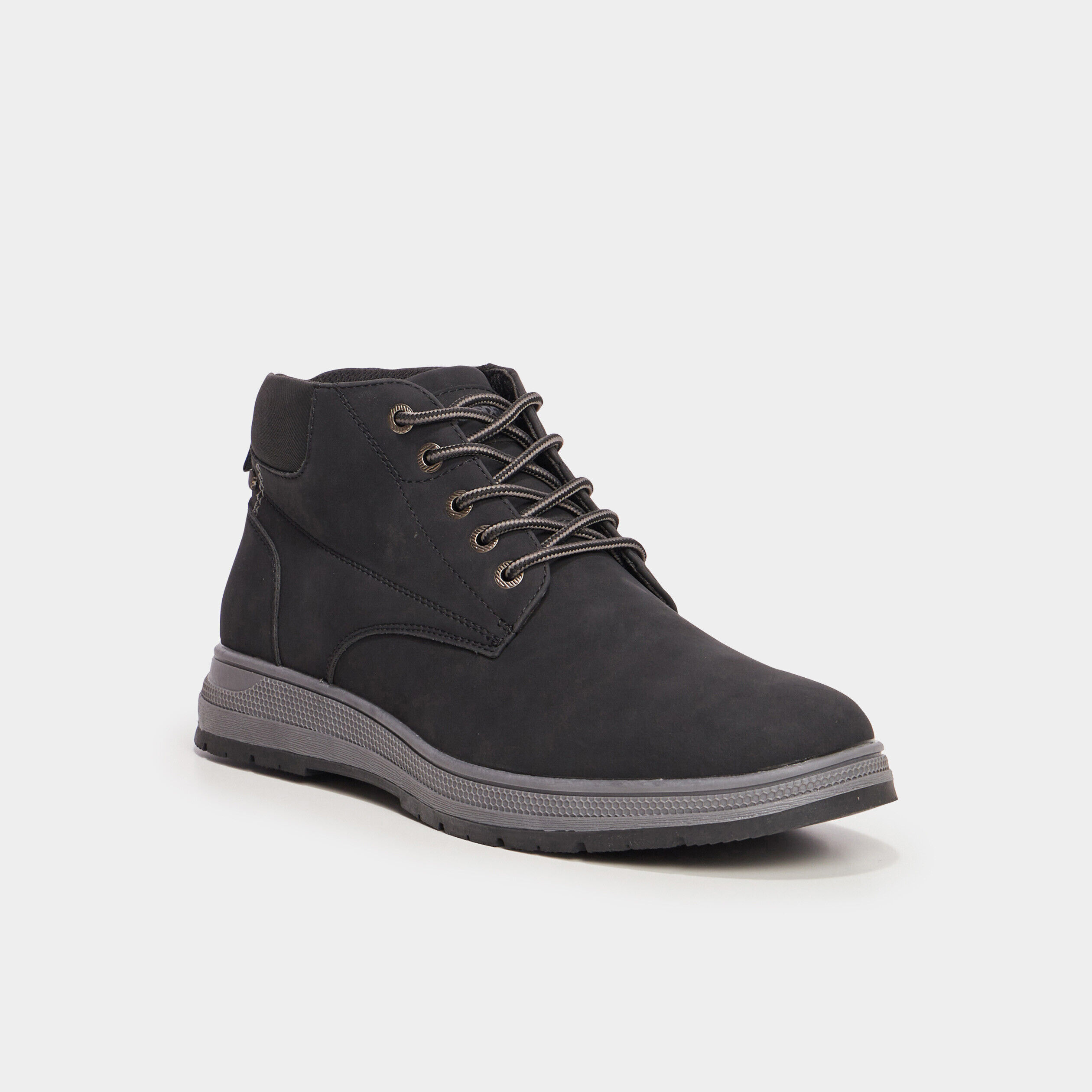 Baskets montantes à lacets noir homme TRAPPEUR