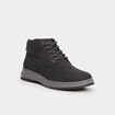 Baskets montantes &agrave; lacets noir homme