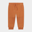 Pantalon de jogging molletonn&eacute; marron cognac b&eacute;b&eacute; gar&ccedil;on