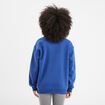 Sweat oversize printé col rond Creeks bleu electrique femme
