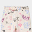 Pantalon de jogging molleton beige fille