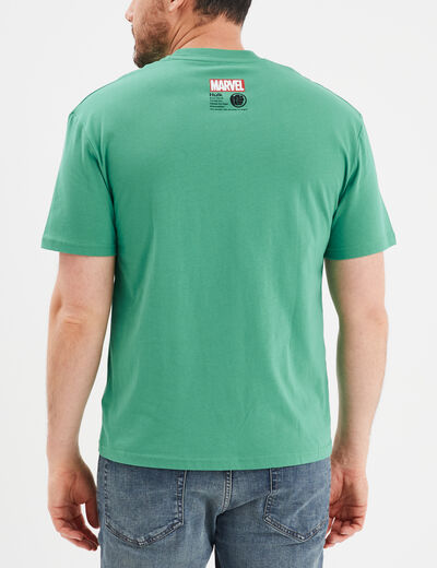 T-shirt manches courtes Marvel Hulk vert homme