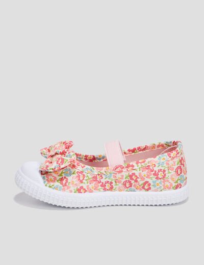 Babies en toile avec noeuds multicolore fille