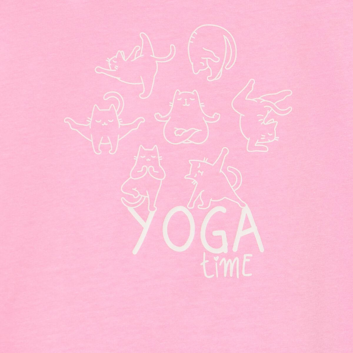 Ensemble pyjama short et t-shirt coton rose fille