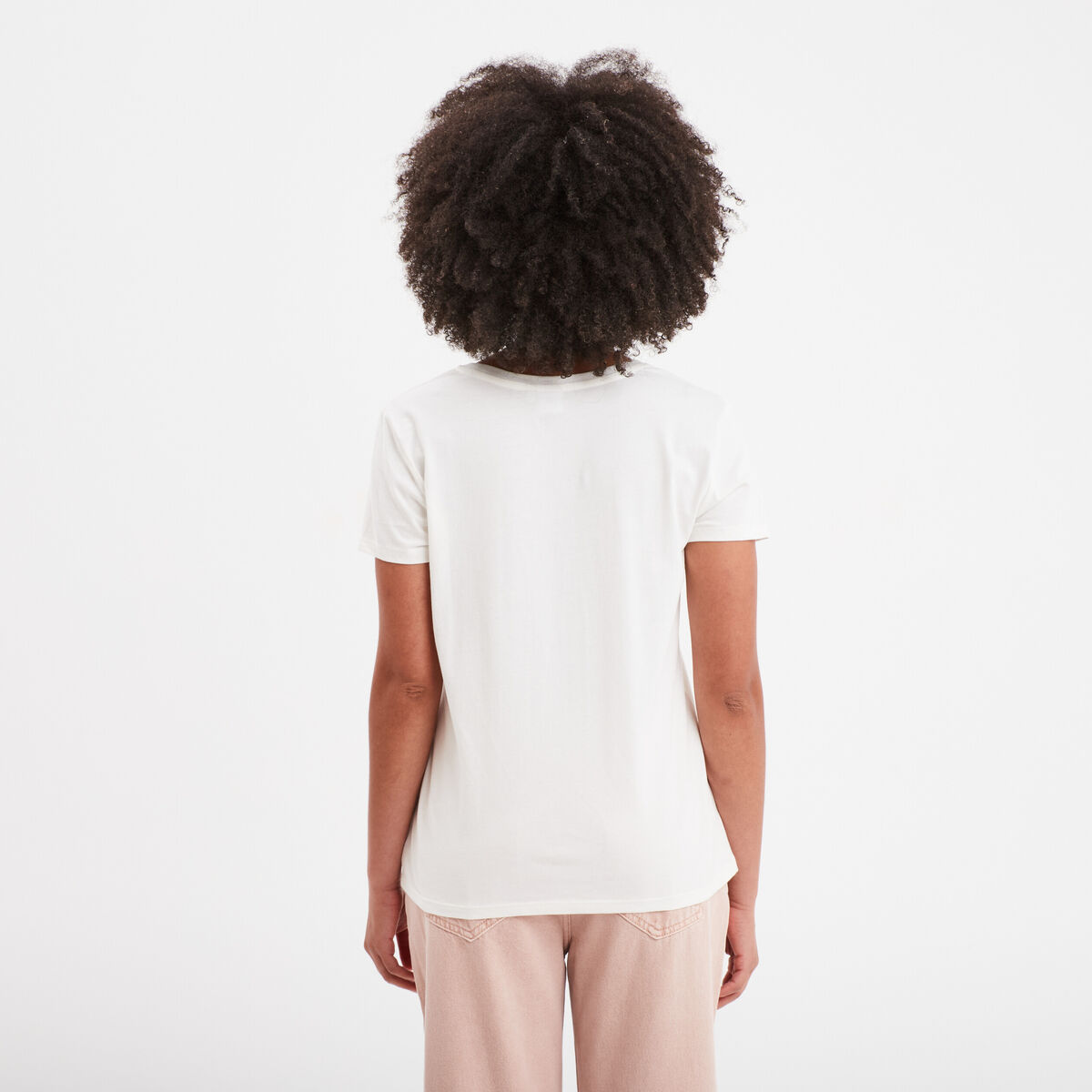 T-shirt manches courtes Tic et Tac ivoire femme