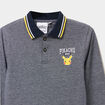 Polo manches longues Pokémon Pikachu bleu marine garçon