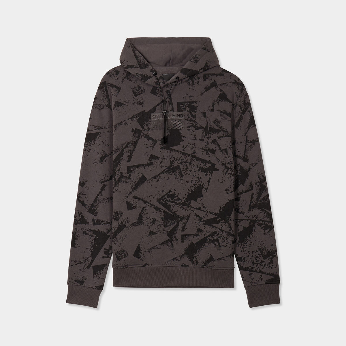 Sweat à capuche hoodie Liberto gris foncé homme