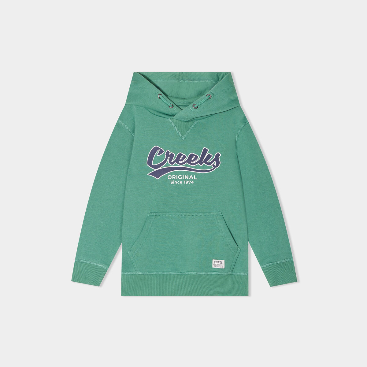 Sweat à capuche hoodie Creeks vert garçon