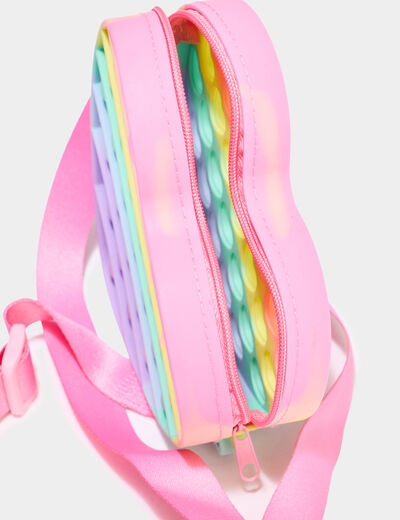 Sac bandouli&egrave;re multicolore fille