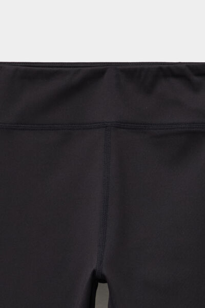 Legging taille &eacute;lastiqu&eacute;e stretch noir fille