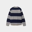 Pull col polo manches longues bleu canard gar&ccedil;on