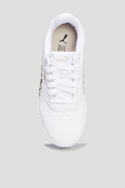 Tennis basses à lacets Puma Carina 2.0 blanc fille