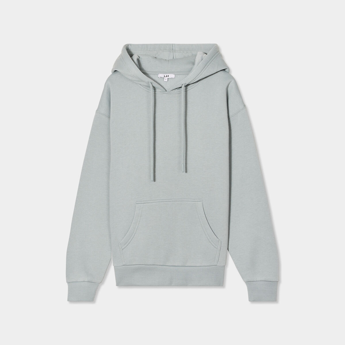 Sweat hoodie molleton &agrave; capuche vert pastel femme