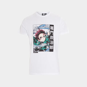 t shirt demon slayer blanc homme T-shirt Demon Slayer blanc homme