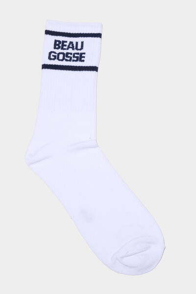 Chaussettes de sport blanc homme