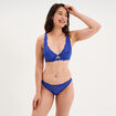 Soutien-gorge foulard dentelle bleu electrique femme