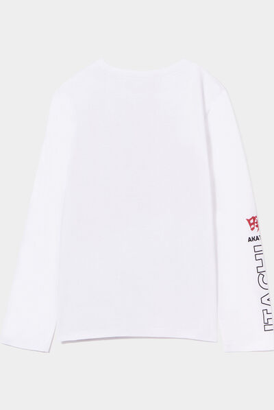T-shirt Akatsuki Itachi coton Naruto blanc garçon
