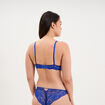 Soutien-gorge maxi push-up dentelle bleu electrique femme