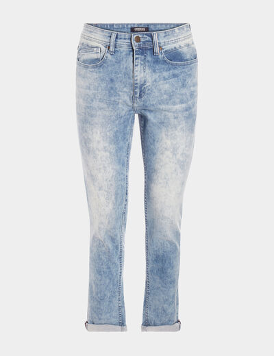 Jeans slim 5 poches denim triple stone homme