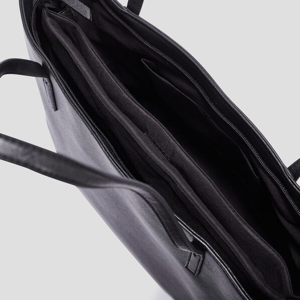Sac cabas trapèze noir femme