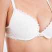 Soutien-gorge push up dentelle blanc femme