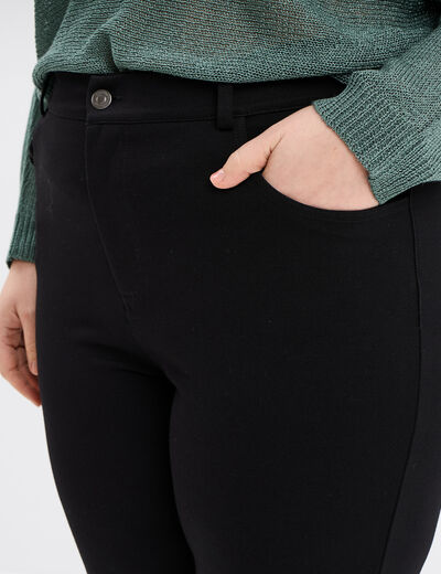 Pantalon skinny taille standard noir femme grande taille