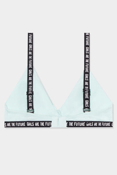 Lot 2 brassières forme triangle vert clair fille