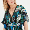 Robe longue évasée noir femme