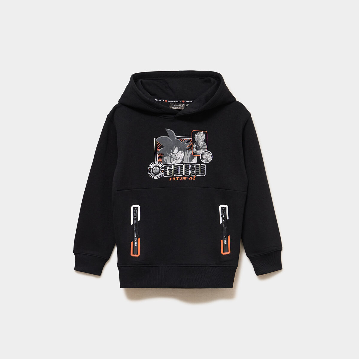 Sweat hoodie 2 poches Dragon Ball Z noir gar&ccedil;on