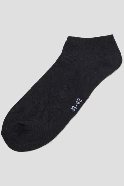 Lot 5 paires chaussettes noir homme