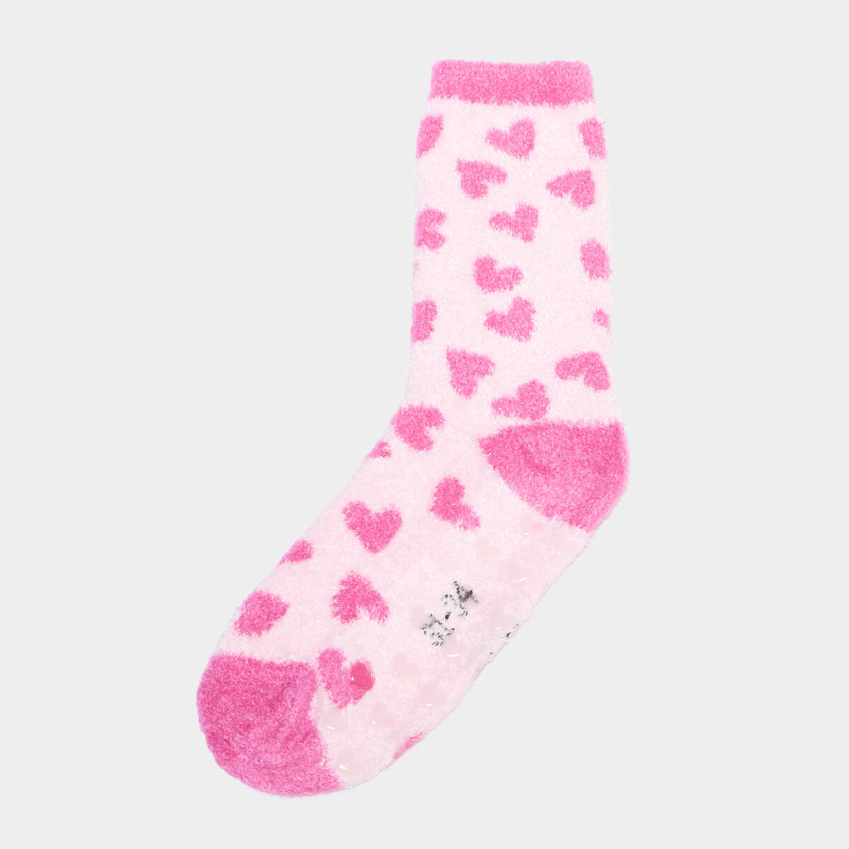 Lot 2 paires chaussettes d'int&eacute;rieur rose fille