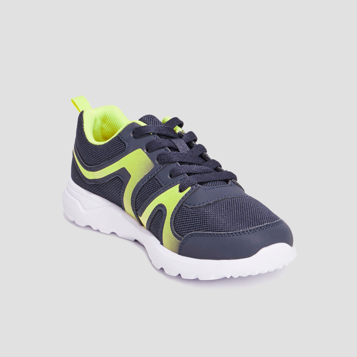 Baskets running à lacets Rexited bleu marine garçon