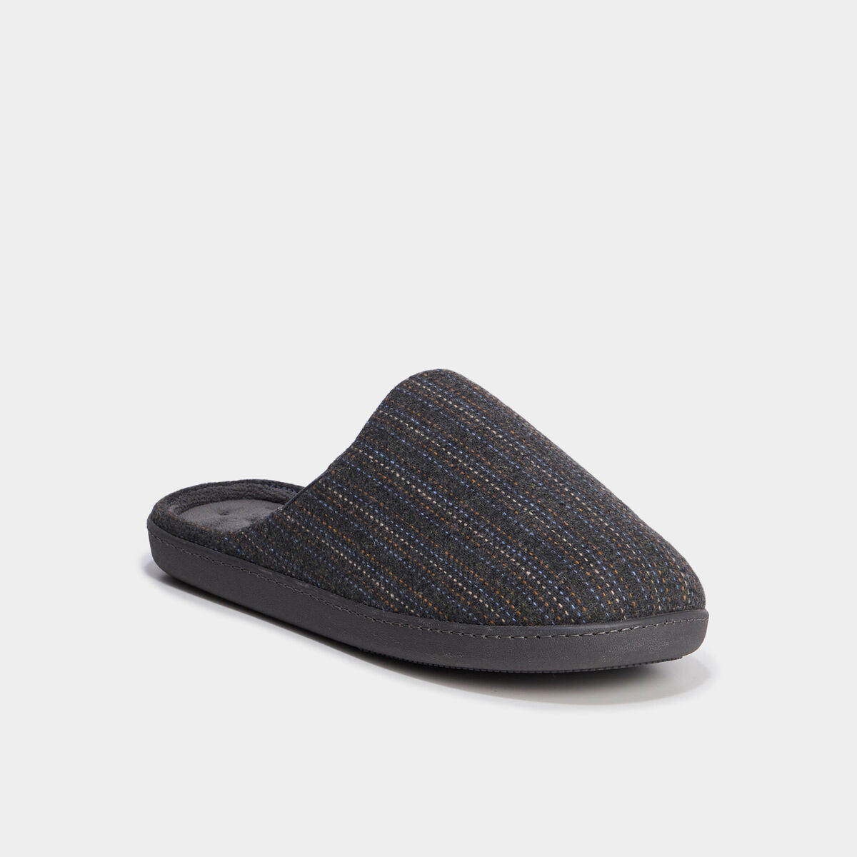 Chaussons mules Isotoner Ergonomie gris foncé homme