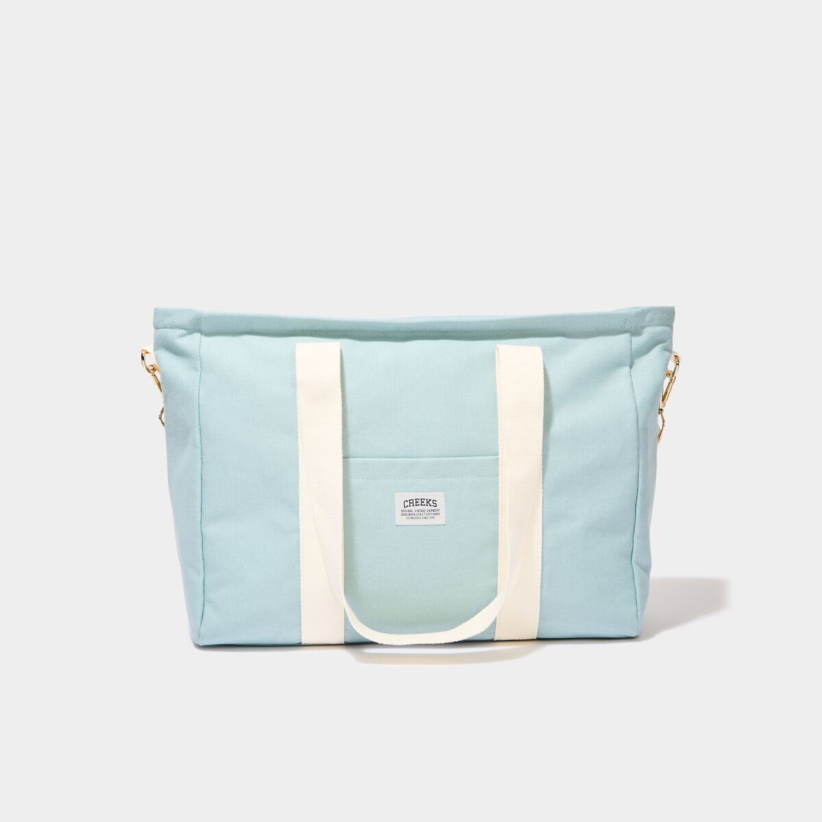 Sac cabas avec bandoulière vert pastel femme