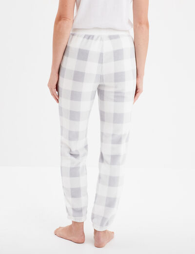 Pantalon de pyjama ecru femme