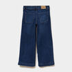 Jean wide leg cropped bleu fonc&eacute; fille