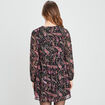 Robe fluide manches longues noir femme