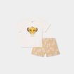 Ensemble 2 pièces avec short Simba vert pastel bébé garçon
