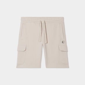 bermuda de jogging avec poches cotes gris clair homme Bermuda de jogging avec poches côtés gris clair homme