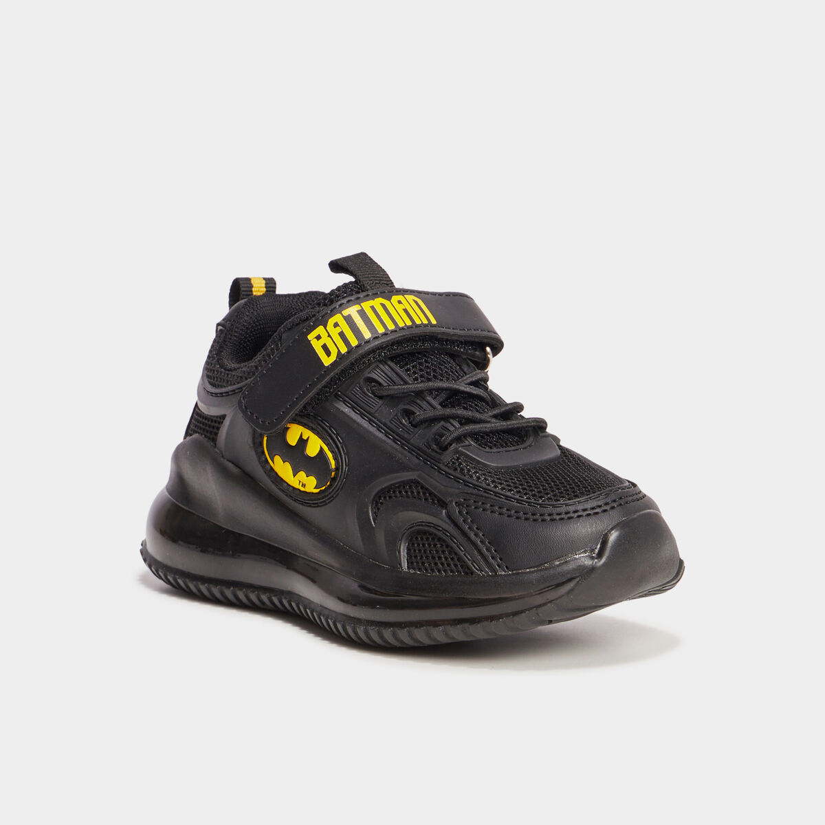 Baskets running à scratchs Batman noir garçon