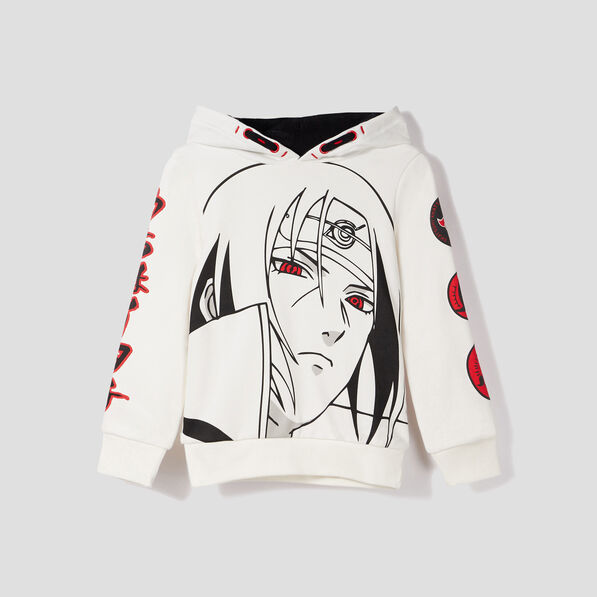 sweat a capuche hoodie naruto blanc garcon Sweat à capuche hoodie Naruto blanc garçon