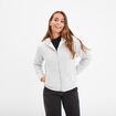Sweat zipp&eacute; doublure effet sherpa gris femme