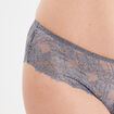 Shorty en dentelle bleu gris femme