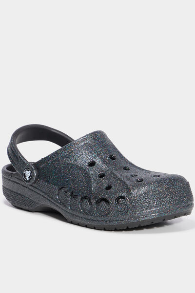 Sabots de plage paillettes multicolore femme