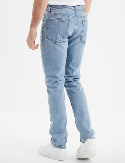Jeans denim straight 5 poches denim triple stone homme