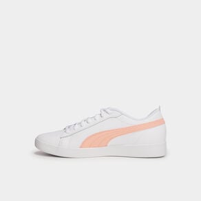 tennis basses en cuir puma smash blanc femme Tennis basses en cuir Puma Smash blanc femme